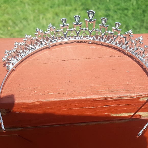 CZ Wedding, Prom, Sweet 16 Silver Plated T-021 main image 4